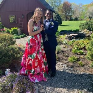 Floral Prom Dress (with pockets!!!)